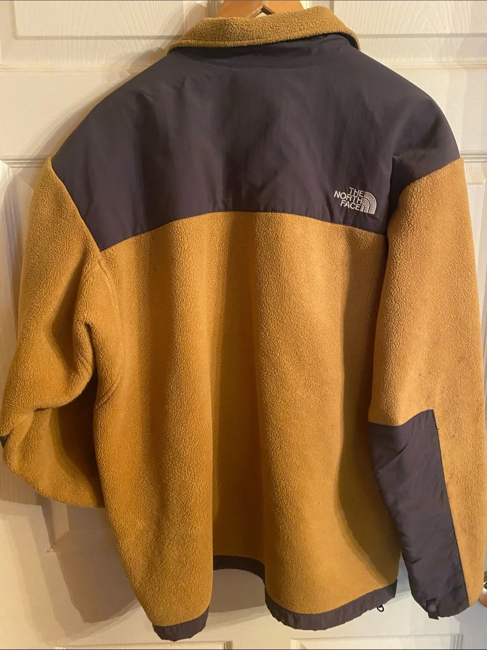 The North Face Mustard Yellow and Dark Gray Fleece Jacket